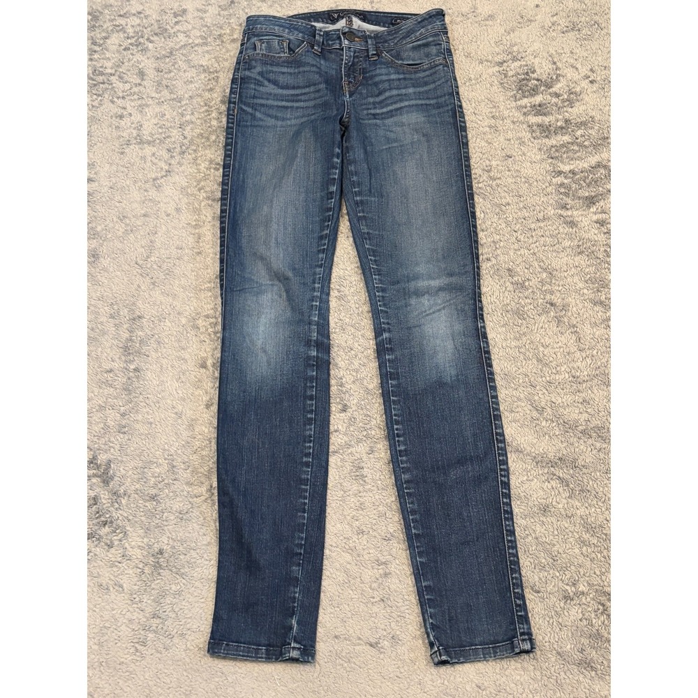 Guess Jeans Womens 26 Brittney Skinny Blue Denim Stretch Ankle Dark Wash
